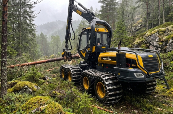 Truck in a Forest